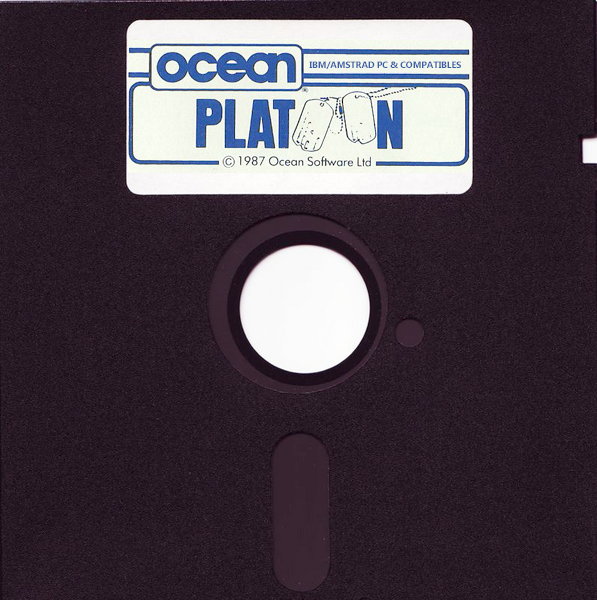 Archivo:Platoon (1988, Ocean Sotware) - Disquete 5.25.png
