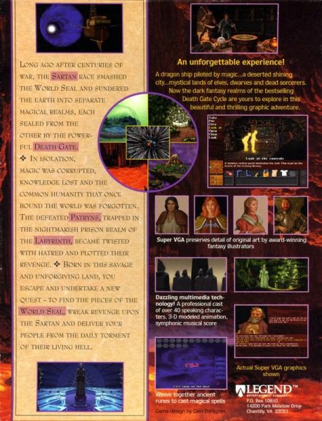 Archivo:Death Gate - Trasera.jpg