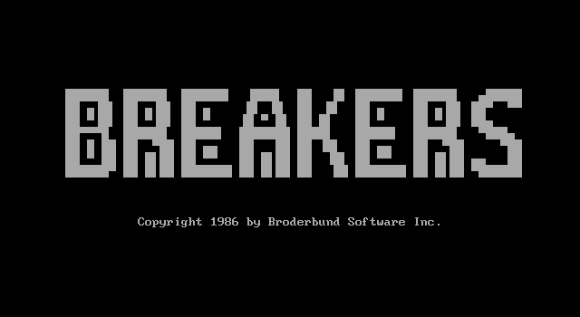 Archivo:Breakers (1986, Synapse Software) - DOS - 01.png