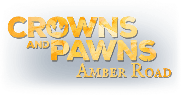 Archivo:Crowns and Pawns - Amber Road - Logo.png