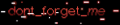 Dont forget me - Logo.png